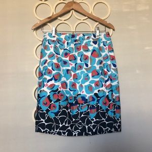 Colorful Ann Taylor work skirt